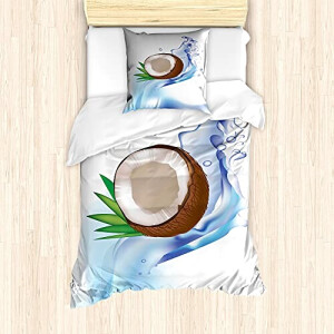 Housse de couette Noix de coco multicolore 135x200 cm