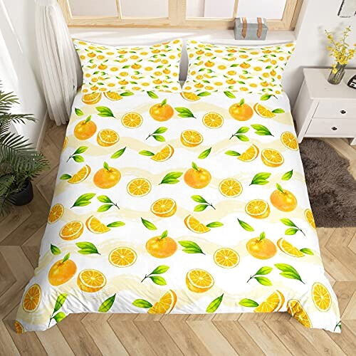 Housse de couette Orange Fruit multicolore 140x200 cm 200x200 cm 220x240 cm 240x260 cm variant 1 