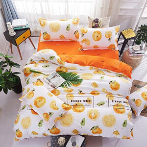 Housse de couette Orange Fruit fruits orange 90x190 cm 120x150 cm 140x200 cm 200x200 cm 220x240 cm 240x260 cm