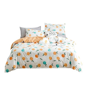 Housse de couette Orange Fruit orange 140x200 cm 160x200 cm 200x200 cm 220x240 cm