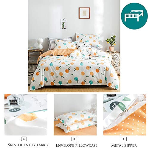 Housse de couette Orange Fruit orange 140x200 cm 160x200 cm 200x200 cm 220x240 cm variant 3 