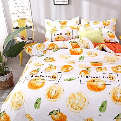 Housse de couette Orange Fruit orange 140x200 cm 200x200 cm 220x240 cm variant 1 