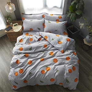 Housse de couette Orange Fruit orange 140x200 cm 150x200 cm 200x200 cm 220x240 cm 240x260 cm