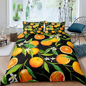 Housse de couette Orange Fruit fruits orange 90x190 cm 120x150 cm