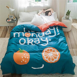 Housse de couette Orange Fruit frergr- 140x200 cm