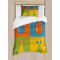Housse de couette Poire multicolore 130x200 cm - miniature