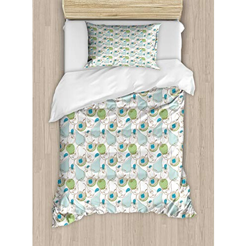 Housse de couette Poire multicolore 130x200 cm