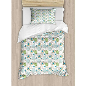 Housse de couette Poire multicolore 130x200 cm