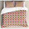 Housse de couette Poire corail noir vert pomme 130x200 cm - miniature