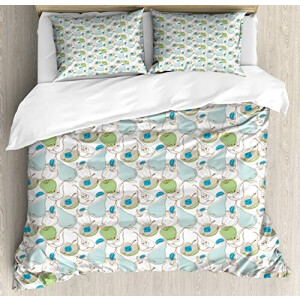 Housse de couette Poire multicolore 220x220 cm