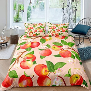 Housse de couette Pomme multicolore 140x200 cm 200x200 cm 220x240 cm