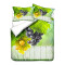 Housse de couette Raisin s jaunes 90x140 cm 90x190 cm 100x135 cm 140x200 cm 150x200 cm 160x200 cm 200x200 cm 220x240 cm 240x260 cm 250x300 cm - miniature