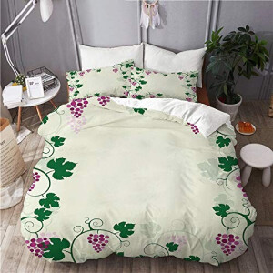 Housse de couette Raisin 140x200 cm 200x200 cm 220x240 cm 240x260 cm