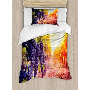 Housse de couette Raisin multicolore 130x200 cm