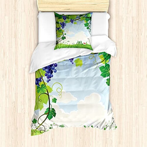Housse de couette Raisin multicolore 135x200 cm