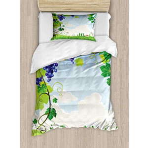 Housse de couette Raisin multicolore 130x200 cm