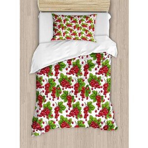 Housse de couette Raisin vert fern ruby 130x200 cm