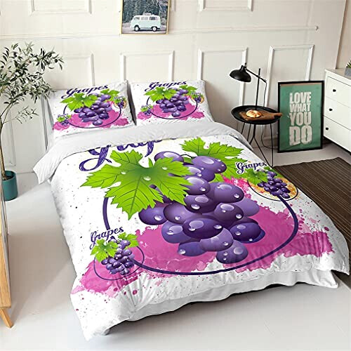 Housse de couette Raisin 200x200 cm variant 0 