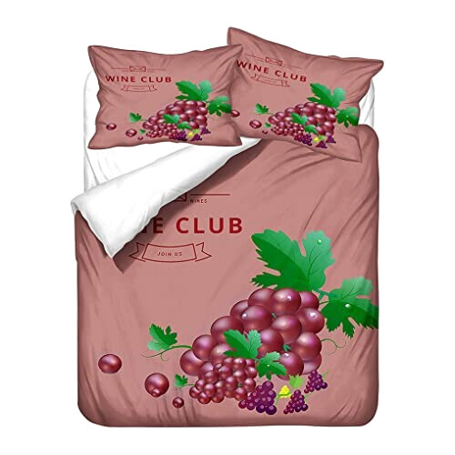 Housse de couette Raisin style 140x200 cm