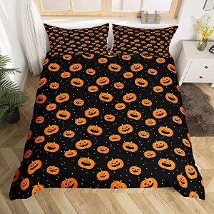 Housse de couette Citrouille multicolore 130x200 cm 200x200 cm 220x240 cm