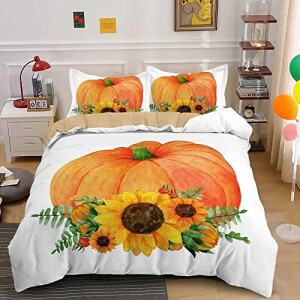 Housse de couette Citrouille hui 135x200 cm 200x200 cm 220x240 cm