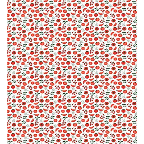 Housse de couette Tomate vermilion blanc 130x200 cm variant 0 