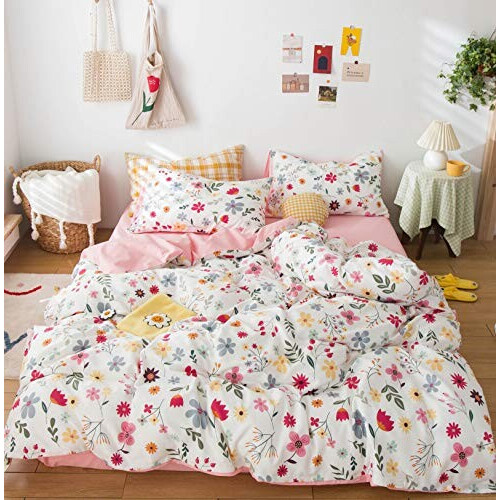 Housse de couette Rose - Fleur - petite  100x135 cm 135x200 cm