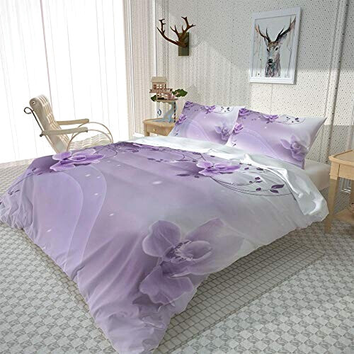 Housse de couette Violette - Fleur - violet 220x240 cm variant 0 