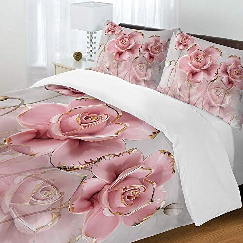 Housse de couette Rose - Fleur - souriant 140x200 cm 200x200 cm 220x240 cm 220x260 cm 240x260 cm variant 0 