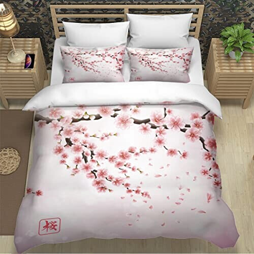 Housse de couette Fleur s de cerisier- 140x200 cm 200x200 cm 220x240 cm 240x260 cm variant 0 