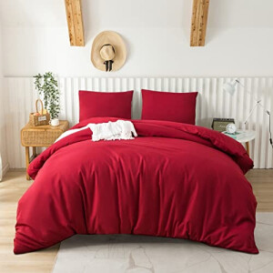 Housse de couette rouge 220x240 cm