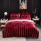 Housse de couette rouge vin 240x260 cm - miniature variant 1