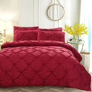 Housse de couette rouge 200x200 cm