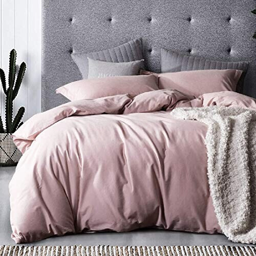 Housse de couette rose 140x200 cm 200x200 cm 220x240 cm 240x260 cm