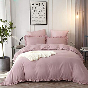 Housse de couette rose 240x260 cm