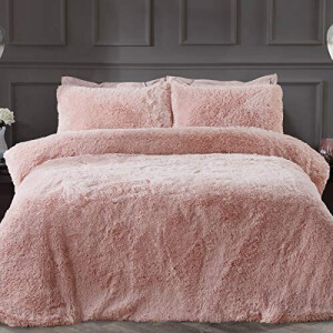 Housse de couette rose 200x200 cm
