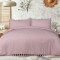 Housse de couette rose poudré 200x200 cm - miniature variant 1