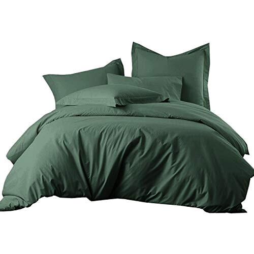 Housse de couette vert foncé 140x200 cm 200x200 cm 220x240 cm 240x260 cm variant 1 