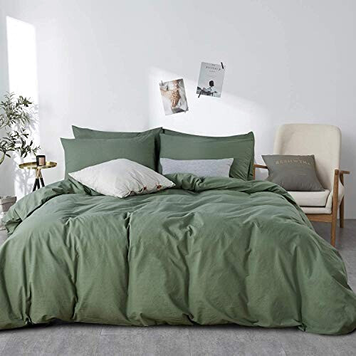 Housse de couette vert sauge 220x240 cm
