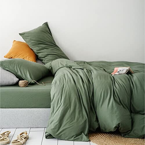 Housse de couette vert 140x200 cm 200x200 cm 220x240 cm