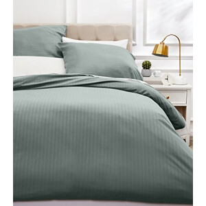 Housse de couette vert gris foncé 240x260 cm