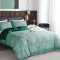 Housse de couette vert 200x200 cm - miniature