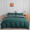 Housse de couette vert foncé gris 200x200 cm - miniature variant 1