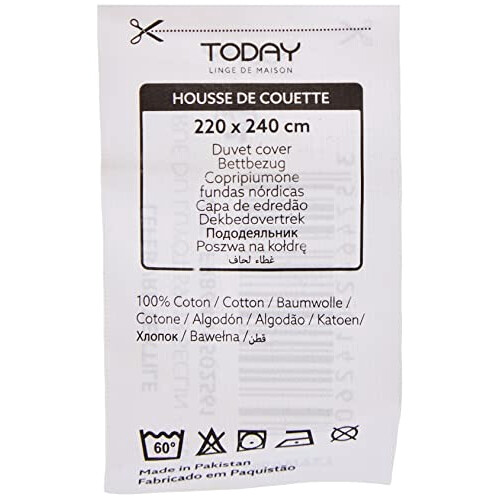 Housse de couette jaune safran 220x240 cm variant 2 