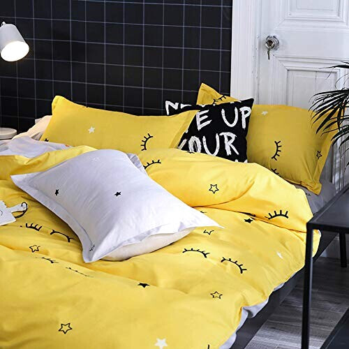 Housse de couette jaune 150x200 cm variant 1 