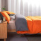 Housse de couette orange sombre / gris 220x240 cm - miniature variant 2