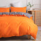 Housse de couette orange sombre / gris 220x240 cm - miniature variant 4