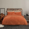 Housse de couette orange rouille 135x200 cm - miniature
