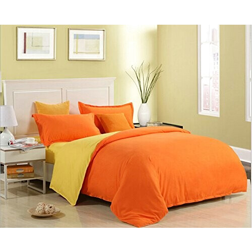 Housse de couette orange et jaune 220x240 cm variant 0 