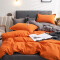 Housse de couette orange et gris 220x240 cm - miniature variant 3